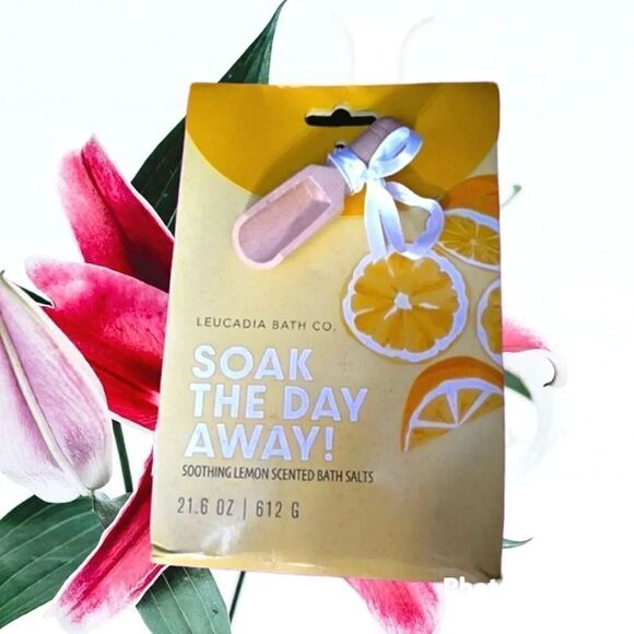 Soak The Day Away Scented Bath Salts And Gel Pillow Gift Bundle NWT - Picture 6 of 10